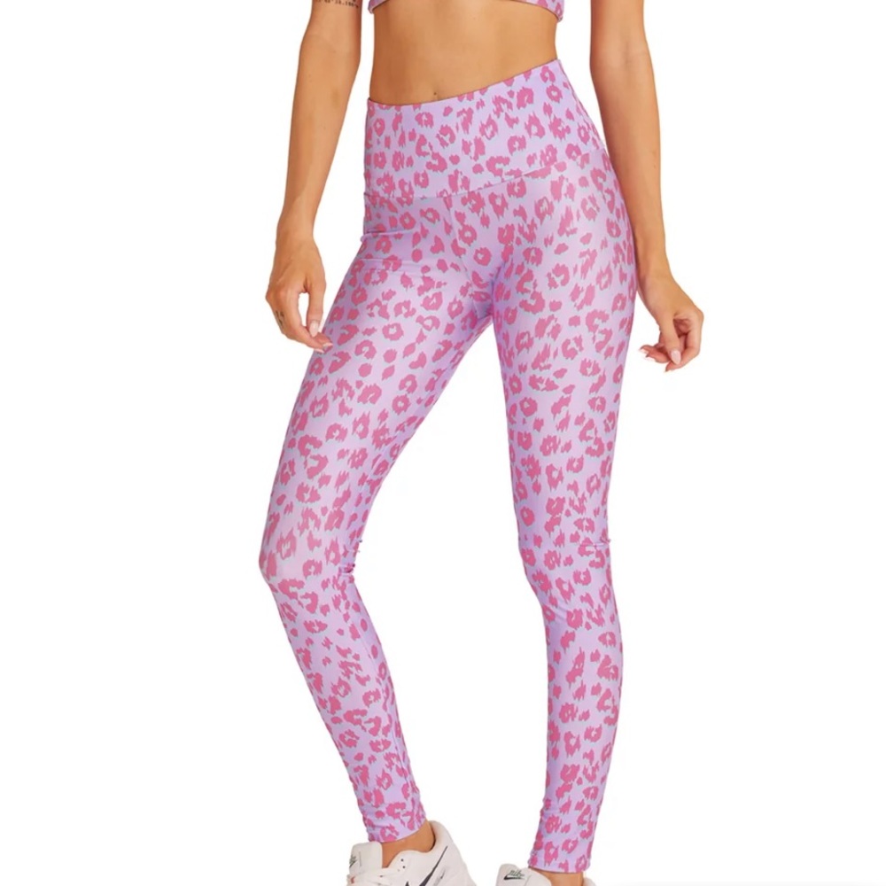 💕Goldsheep leggings Like New XXL Lavender Cheetah Legging